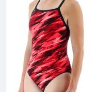 TYR competition racer, back swimsuit Contact Diamondfit, Red